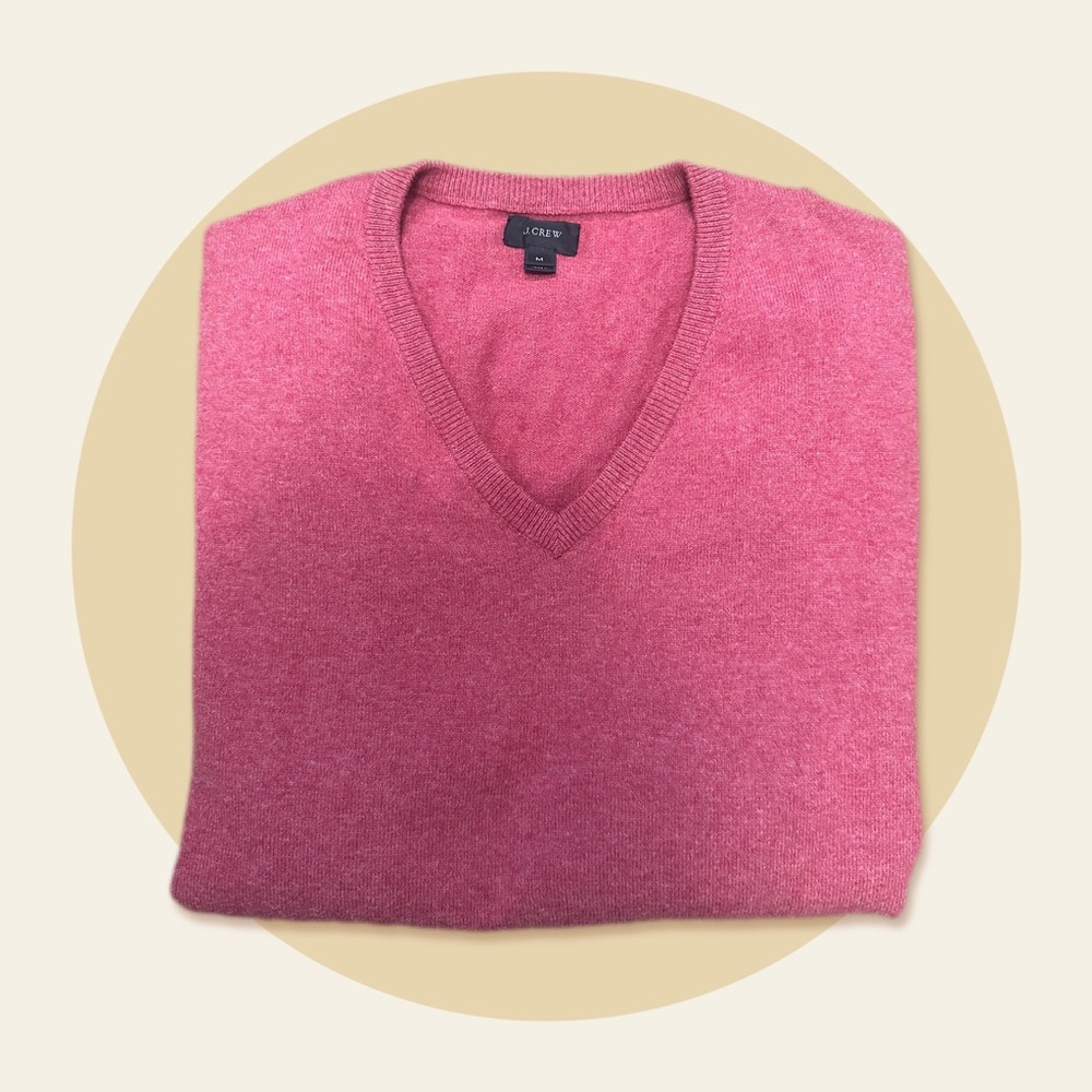 J. Crew women’s  V-Neck Sweater in Pink